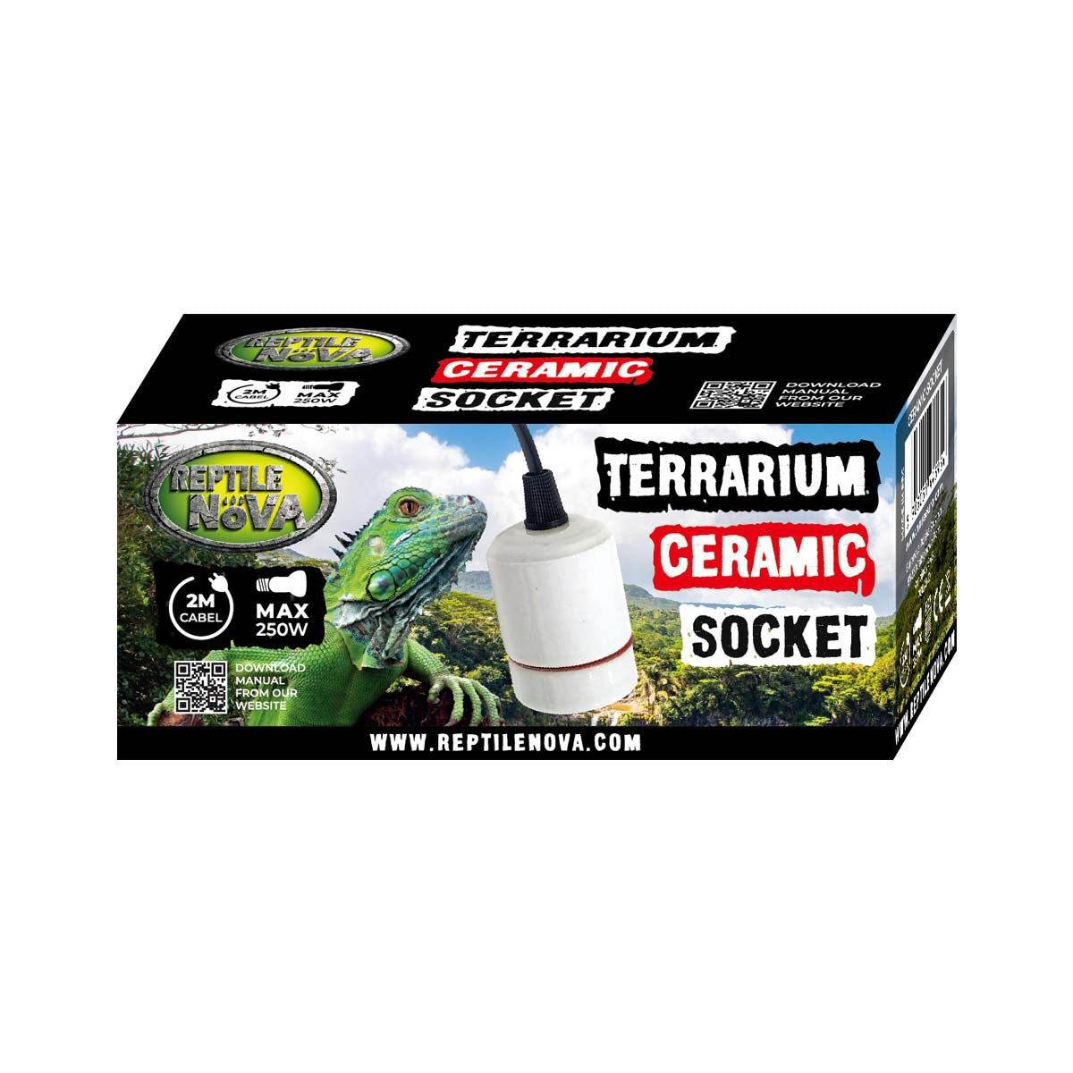 Reptile Nova keramisk sockel max 250W