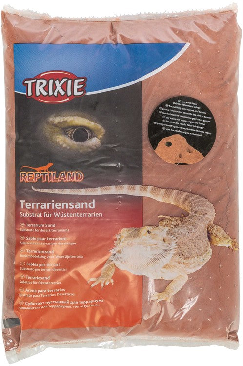 Trixie Terrariesand mörkröd 5 kg lerig f.grävande reptiler